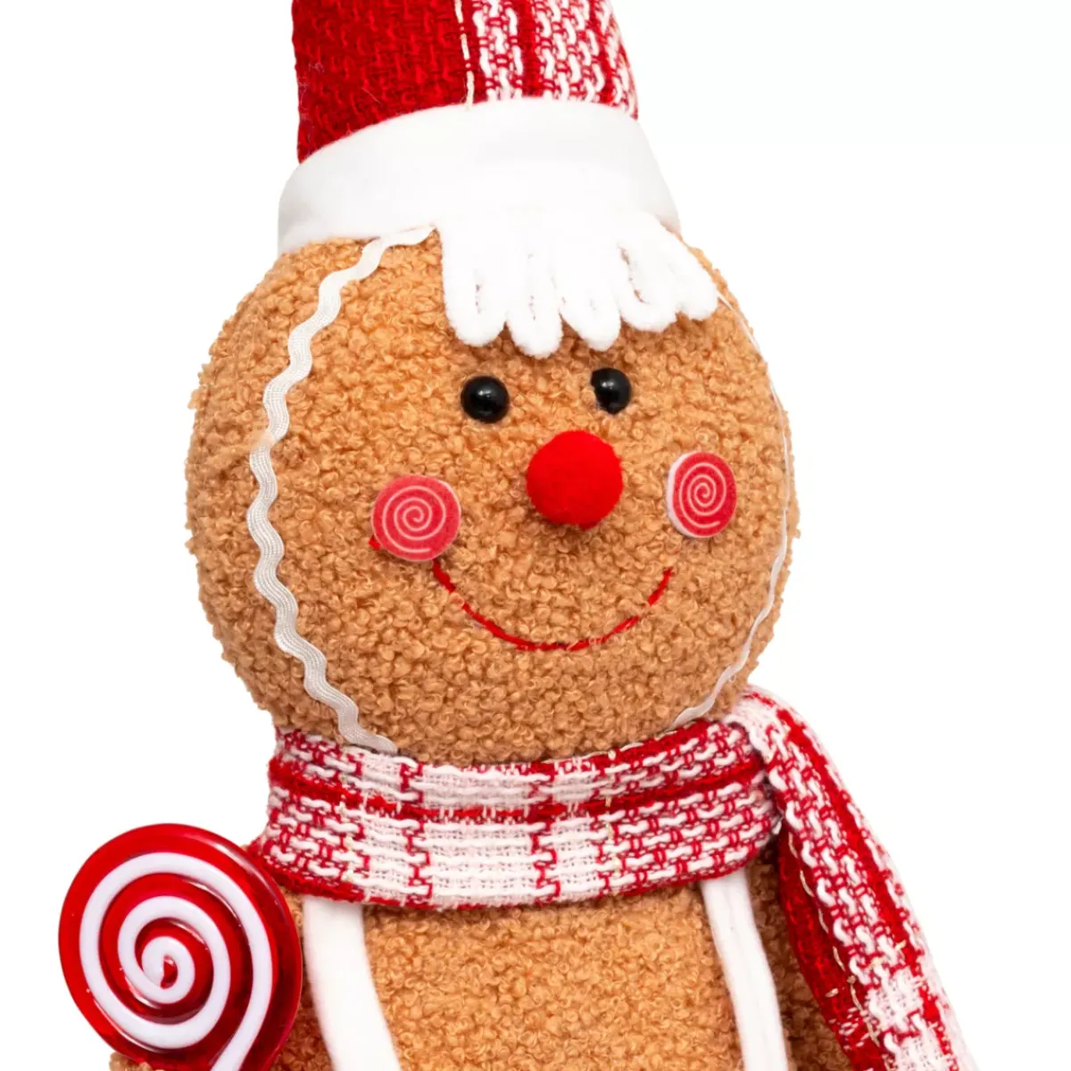Babbo Natale Animali E Personaggi-Pan di zenzero con gambe telescopiche (H89 cm) Miss Natale