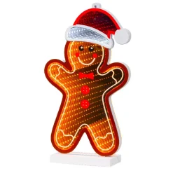 KAEMINGK Decorazioni E Oggetti Natalizi|Babbo Natale Animali E Personaggi-Pan di zenzero luminoso 132 LED (H27 cm) Infinity