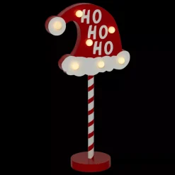 FEERIC LIGHTS Oggetti Decorativi E Illuminati|Decorazioni E Oggetti Natalizi-Pannello luminoso a pile (H41 cm) Ho Ho Ho