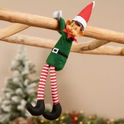 JJA Babbo Natale Animali E Personaggi-Peluche folletto scherzoso (H40 cm) Hector non ho mai torto