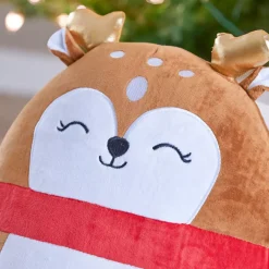 JJA Babbo Natale Animali E Personaggi-Peluche (H35 cm) Allegro Renna di Natale