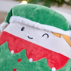 JJA Babbo Natale Animali E Personaggi-Peluche (H32 cm) Folletto di Natale Allegro