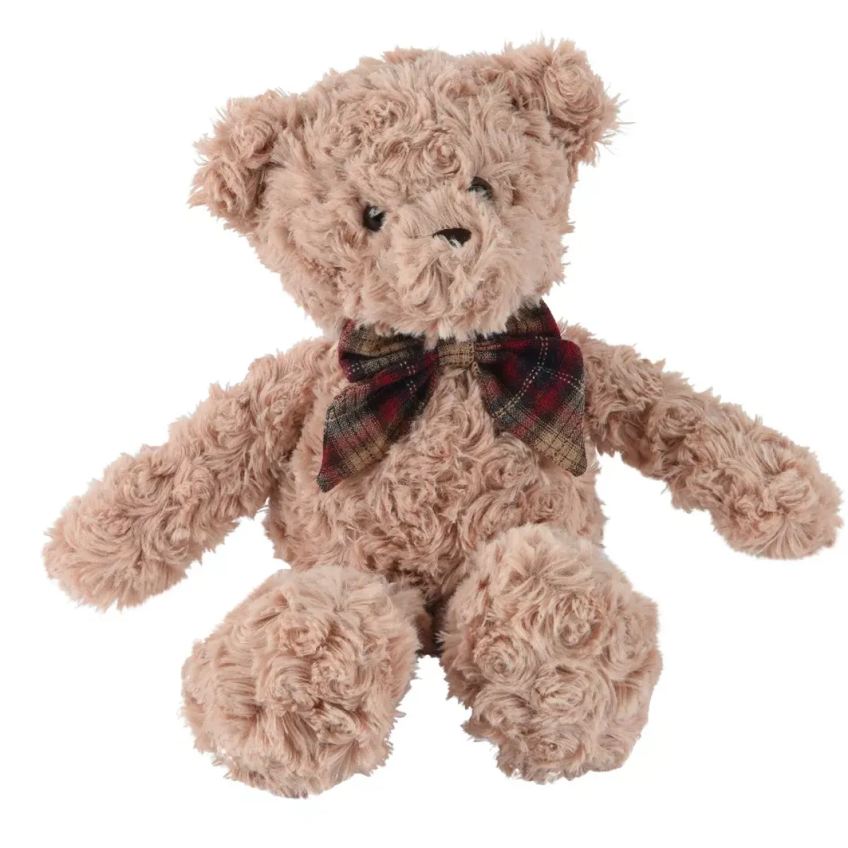 KAEMINGK Decorazioni E Oggetti Natalizi|Babbo Natale Animali E Personaggi-Peluche morbida (H30 cm) Gaston e Fiocco a quadri