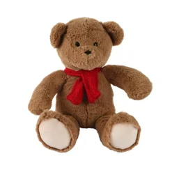 KAEMINGK Decorazioni E Oggetti Natalizi|Babbo Natale Animali E Personaggi-Peluche morbida (H30 cm) Oscar e sciarpa Rossa