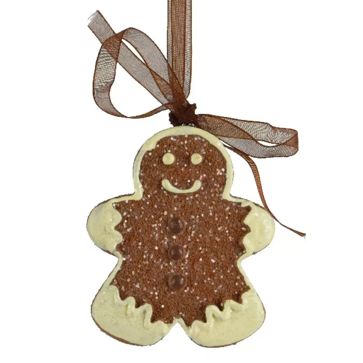 KAEMINGK Addobbi Natalizi-Pendente di Natale (H7 cm) Pan di Zenzero Adrien Cioccolato