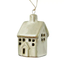 KAEMINGK Addobbi Natalizi-Pendente di Natale in porcellana (H7 cm) Dolce Casa