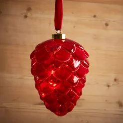 KAEMINGK Decorazioni E Oggetti Natalizi|Oggetti Decorativi E Illuminati-Pendente luminoso a pile 15 LED (D15 cm) Pigna di Venezia