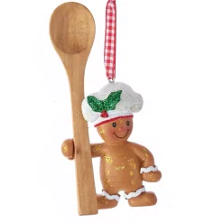 CHRISTMAS INSPIRATIONS Addobbi Natalizi-Personaggio natalizio da appendere (8 cm)