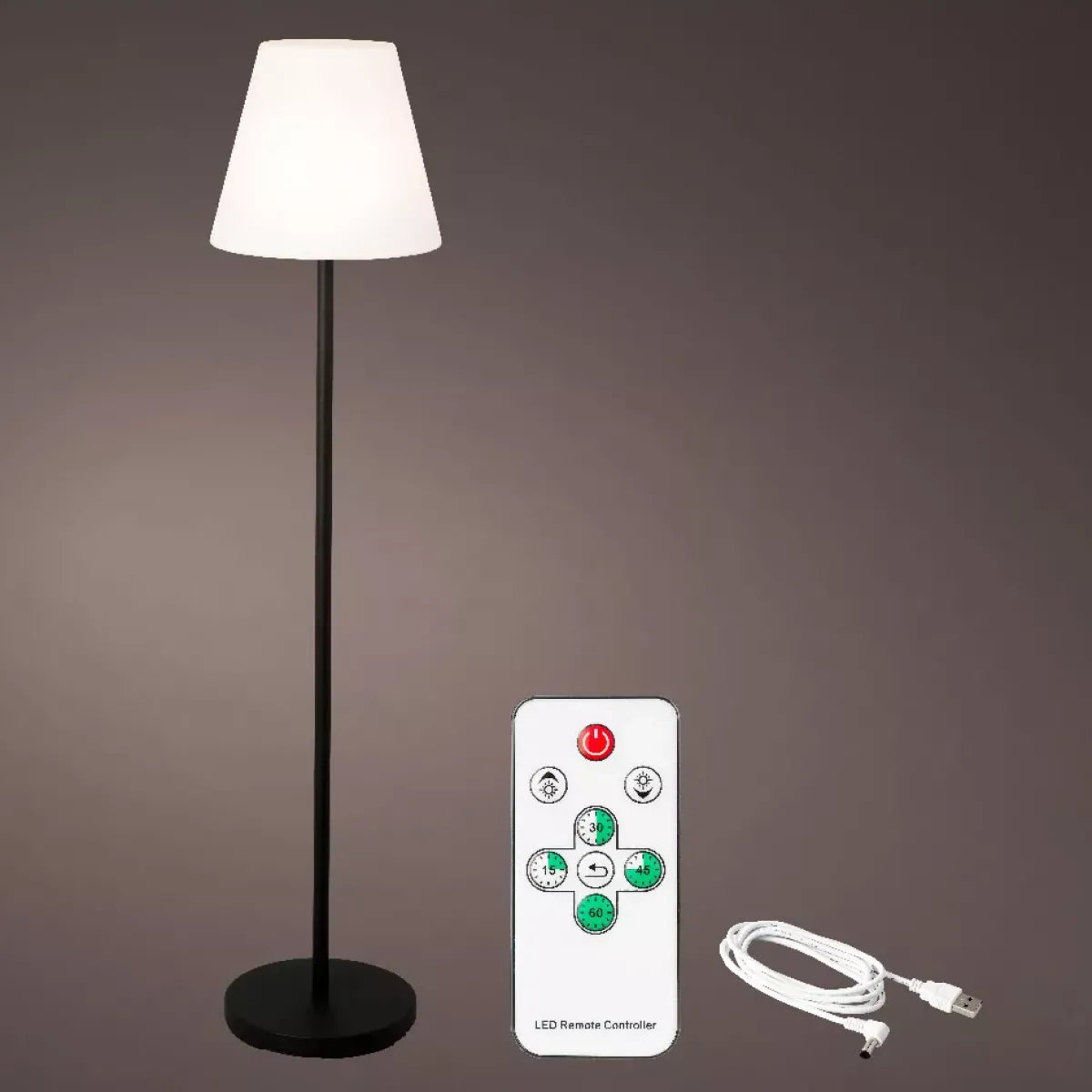 #N/A Luci Per Esterno-Piantana esterno cavo USB LED (H150 cm) Brooklyn -