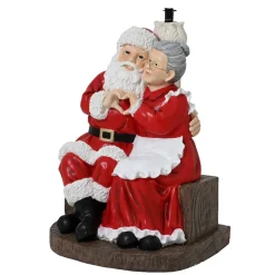 KAEMINGK Accessori Per Albero Di Natale-Piede di albero gigante (H97 cm) Babbo e Mamma Natale