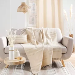 DOUCEUR D'INTERIEUR Plaid E Teli Copritutto-Plaid cotone (150 cm) Doreline