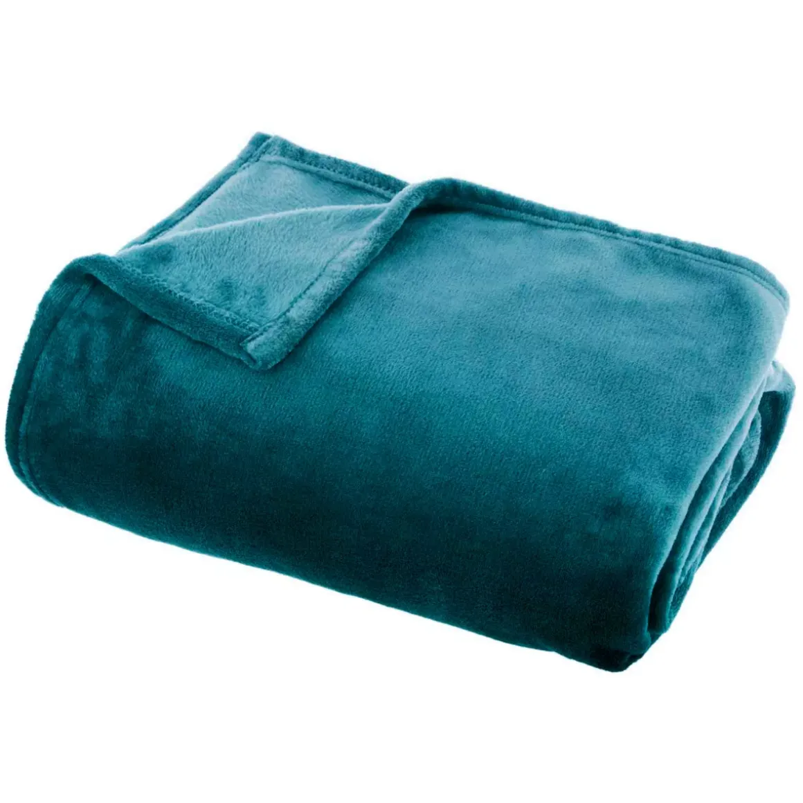 Plaid dolce in flanella (220 x 240 cm) Didou Blu anatra