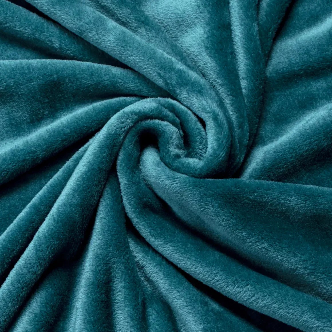 Plaid dolce in flanella (220 x 240 cm) Didou Blu anatra