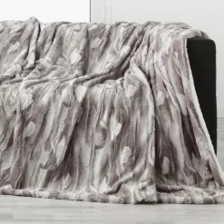 DOUCEUR D'INTERIEUR Plaid E Teli Copritutto-Plaid ecopelliccia (220 cm) Caribou