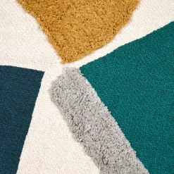 STOF Plaid E Teli Copritutto-Plaid in cotone riciclato (125 x 150 cm) Blokken