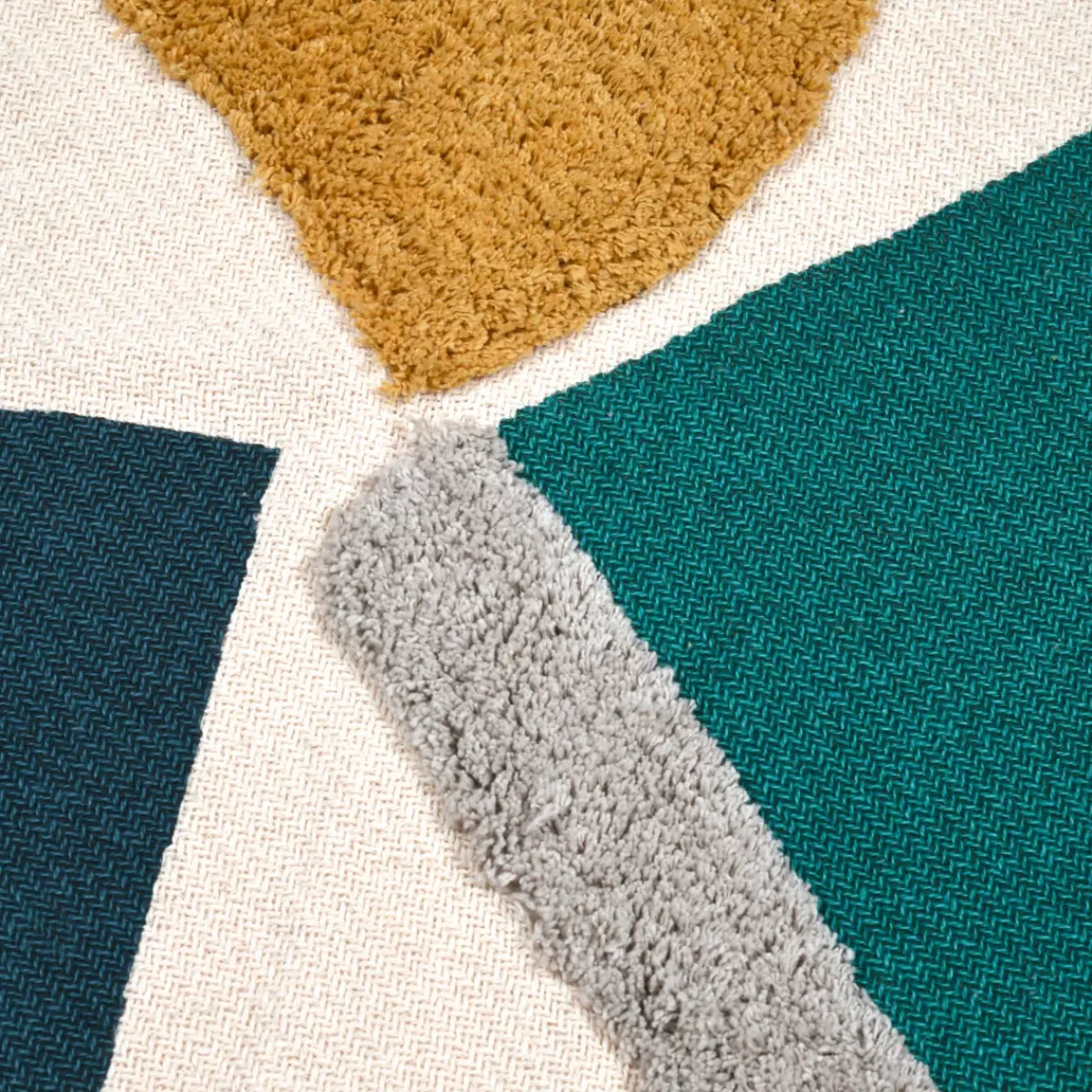 STOF Plaid E Teli Copritutto-Plaid in cotone riciclato (125 x 150 cm) Blokken