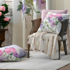 STOF Plaid E Teli Copritutto-Plaid in cotone (140 x 200 cm) Rozaria