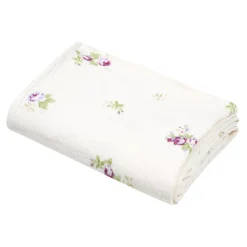 STOF Plaid E Teli Copritutto-Plaid in cotone (140 x 200 cm) Rozaria