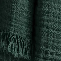 EMINZA Plaid E Teli Copritutto-Plaid in garza di cotone (130 x 160 cm) Gaïa