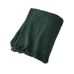 EMINZA Plaid E Teli Copritutto-Plaid in garza di cotone (130 x 160 cm) Gaïa