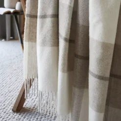 Plaid in lana (140 x 200 cm) Marius Beige