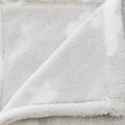 Plaid in pile (150 cm) fosforescente Voie lactée Grigio chiaro