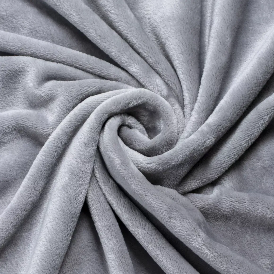 Plaid morbida in flanella (130 x 180 cm) Didou Grigio chiaro