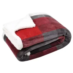 LOVELY CASA Plaid E Teli Copritutto-Plaid morbido (160 cm) Ecossais