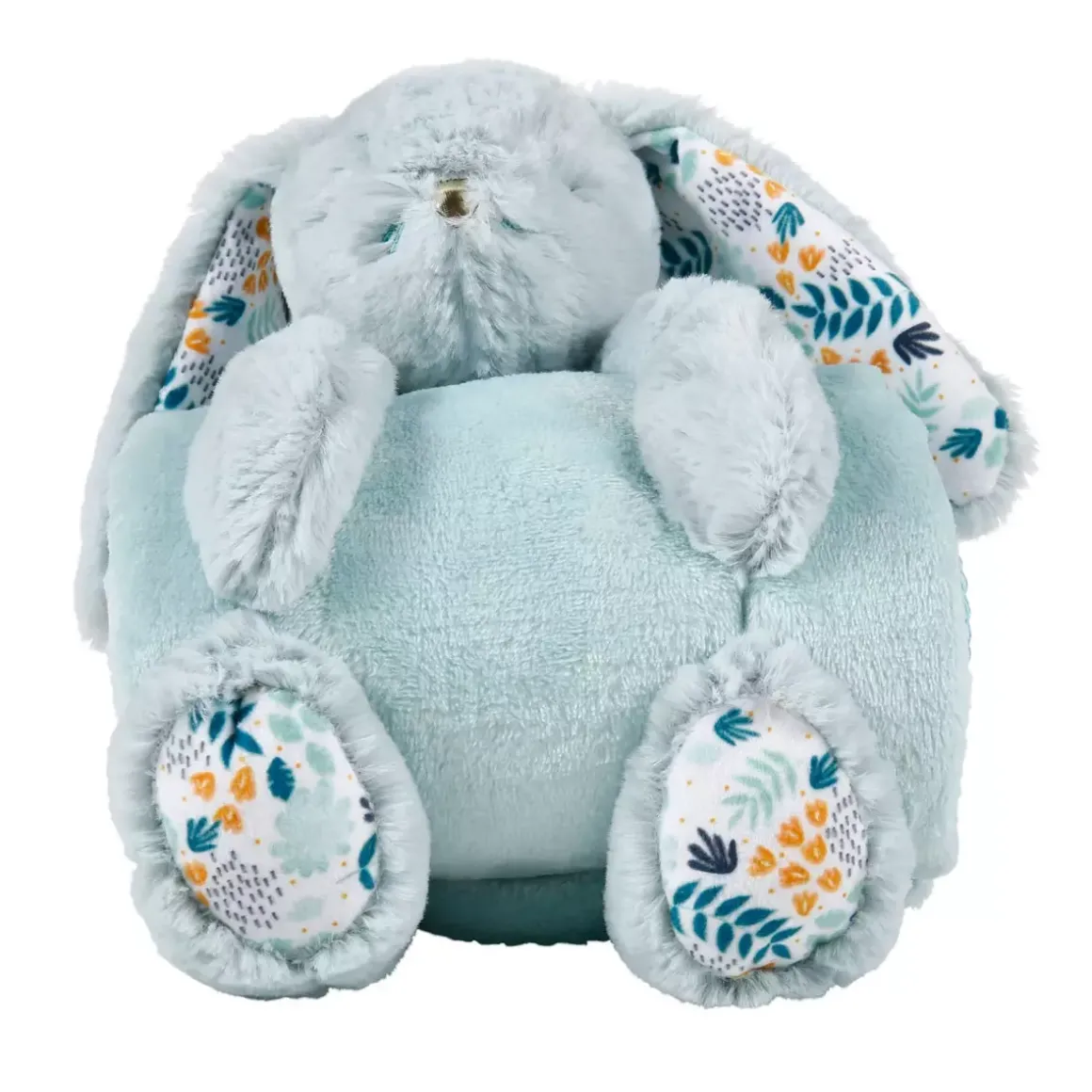 Plaid morbido (90 cm) e peluche Coniglio Blu
