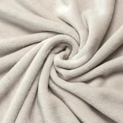 Plaid morbido flanella (125 x 150 cm) Didou Beige greige
