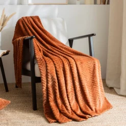 EMINZA Plaid E Teli Copritutto-Plaid morbido flanella (125 x 150 cm) Zag