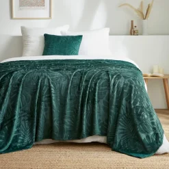 EMINZA Plaid E Teli Copritutto-Plaid morbido in flanella (180 x 230 cm) Flore