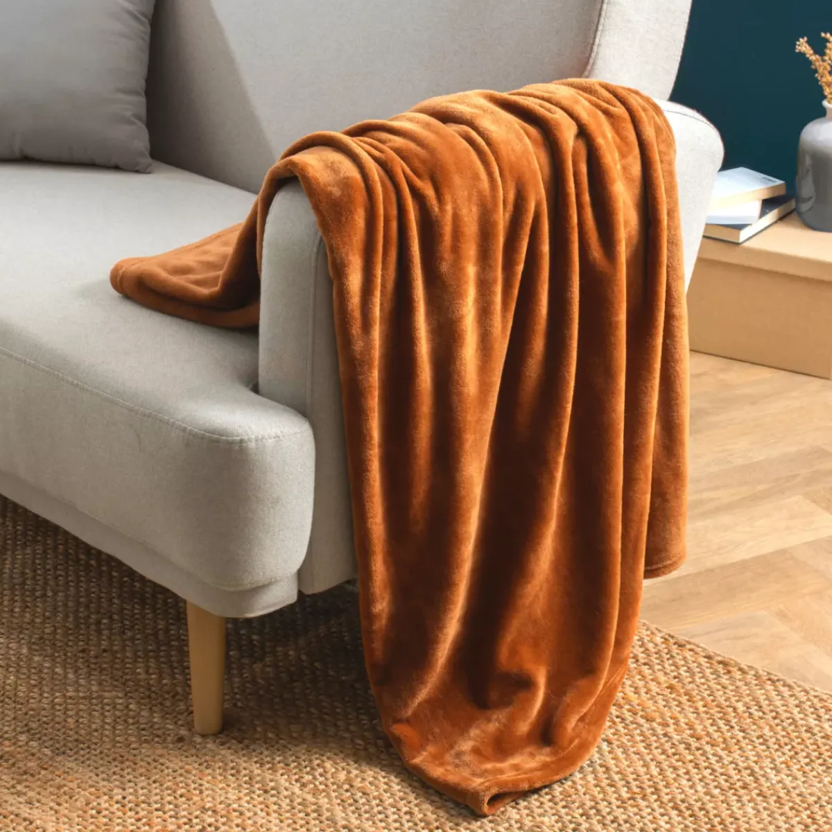 EMINZA Plaid E Teli Copritutto-Plaid morbido in flanella (125 x 150 cm) Didou