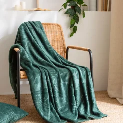 EMINZA Plaid E Teli Copritutto-Plaid morbido in flanella (125 x 150 cm) Flore