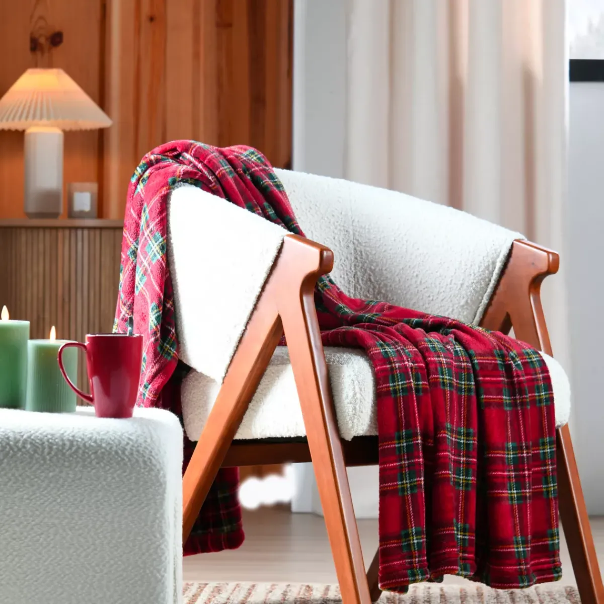 STOF Plaid E Teli Copritutto-Plaid morbido (130 x 160 cm) Willis