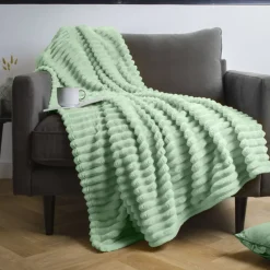 EMINZA Plaid E Teli Copritutto-Plaid morbido (125 x 150) Dune