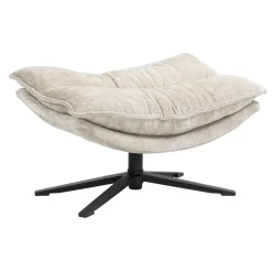 Poltrone-Poggiapiedi in tessuto testurizzato (H45,5 cm) Oblo