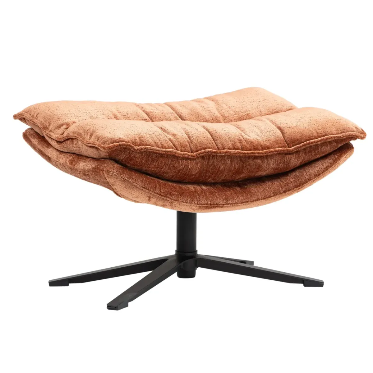 Poltrone-Poggiapiedi in tessuto testurizzato (H45,5 cm) Oblo