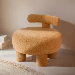 EMINZA Mobili Bambini-Poltrona bambini bouclé (Alt 45 cm) Jade