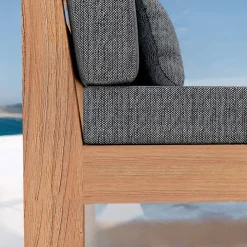 Poltrona da giardino ad angolo Bornéo Grigio antracite