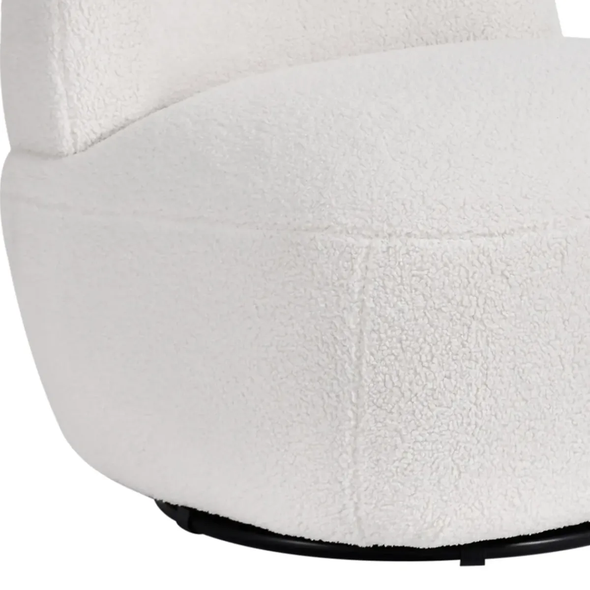 Poltrone-Poltrona girevole in bouclé (seduta 45 cm) Nyxor