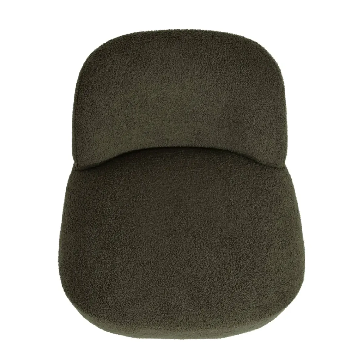 Poltrone-Poltrona girevole in bouclé (seduta 45 cm) Nyxor scuro
