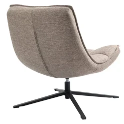 Poltrone-Poltrona girevole in tessuto (seduta 43 cm) Oxxo Sabbia
