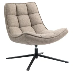 Poltrone-Poltrona girevole in tessuto (seduta 43 cm) Oxxo Sabbia