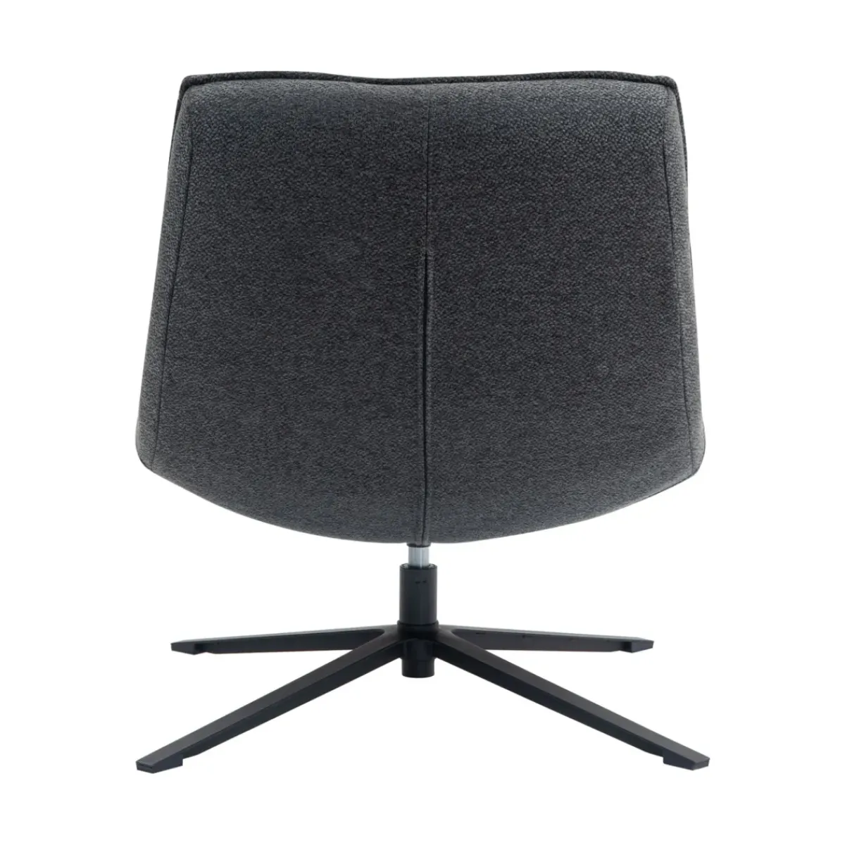 Poltrone-Poltrona girevole in tessuto (seduta 43 cm) Oxxo Grigio
