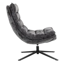 Poltrone-Poltrona girevole in tessuto (seduta 45 cm) Brava
