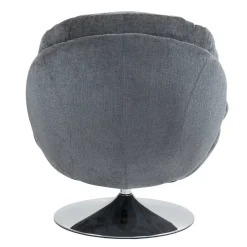 Poltrone-Poltrona girevole in tessuto (seduta 46 cm) Lomy