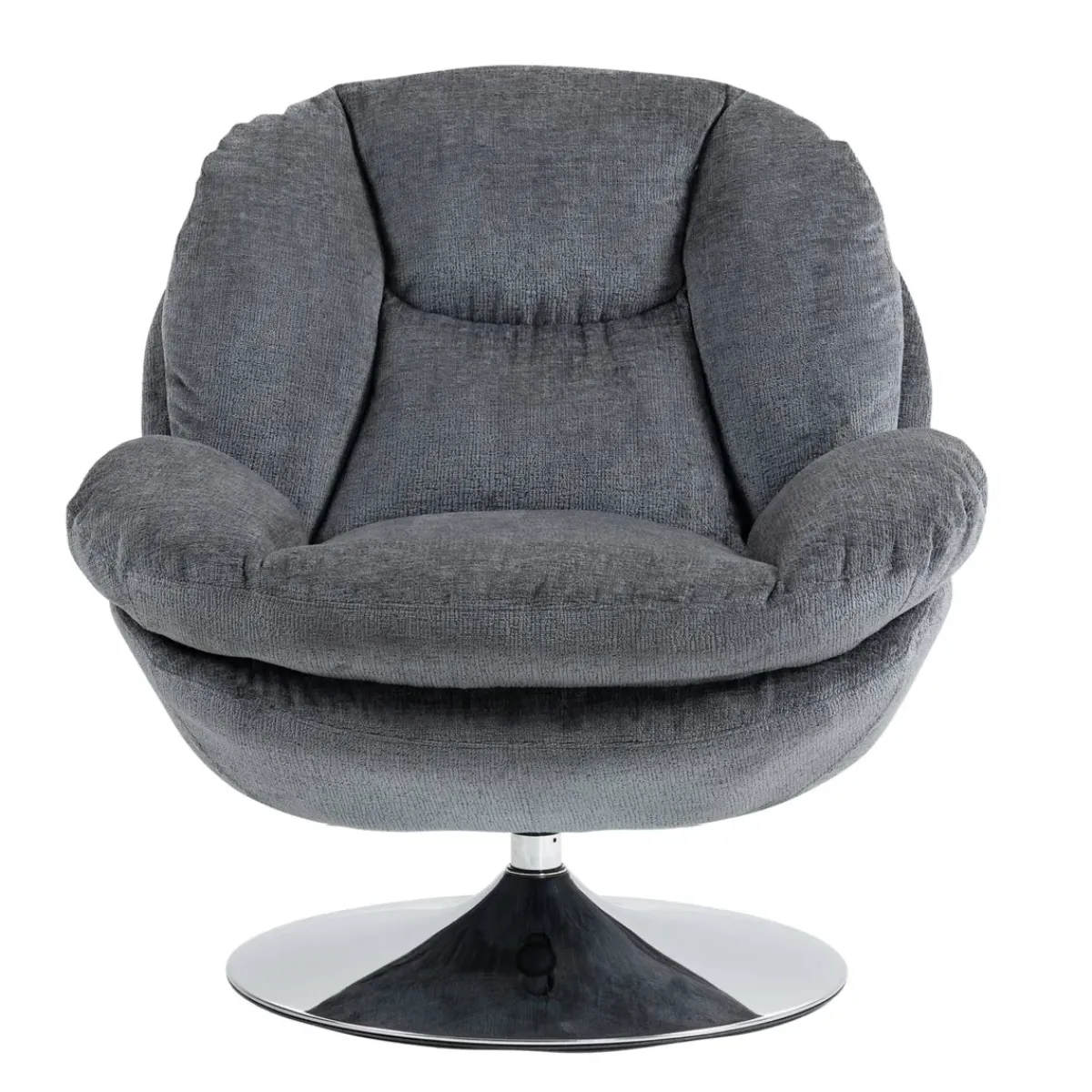 Poltrone-Poltrona girevole in tessuto (seduta 46 cm) Lomy