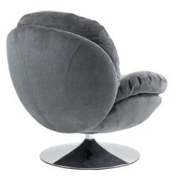 Poltrone-Poltrona girevole in tessuto (seduta 46 cm) Lomy