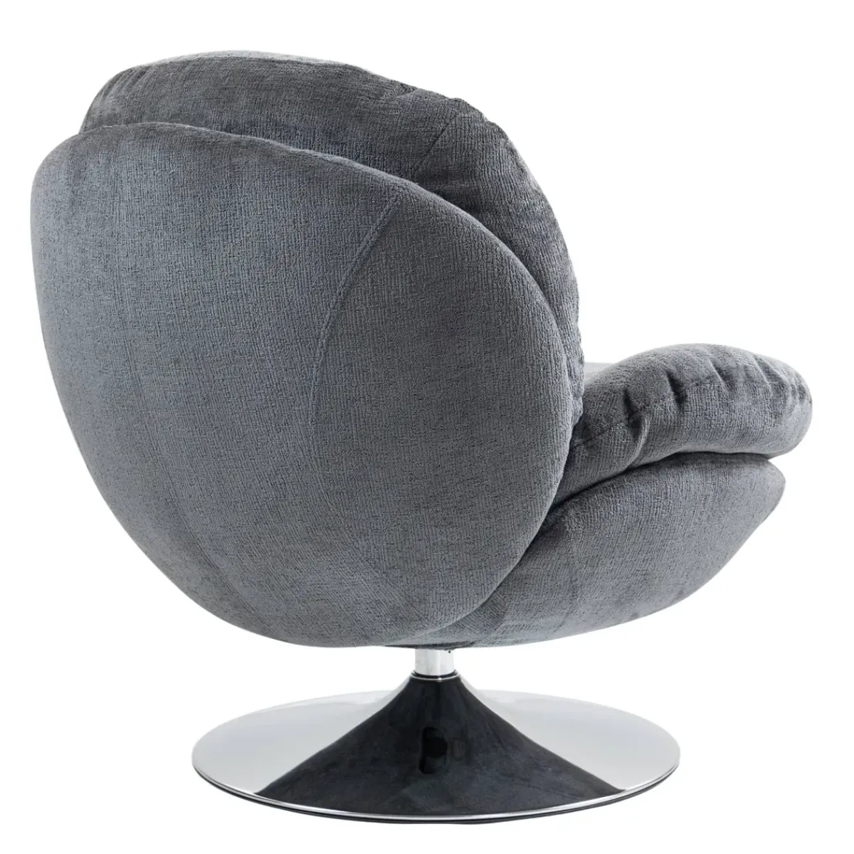 Poltrone-Poltrona girevole in tessuto (seduta 46 cm) Lomy